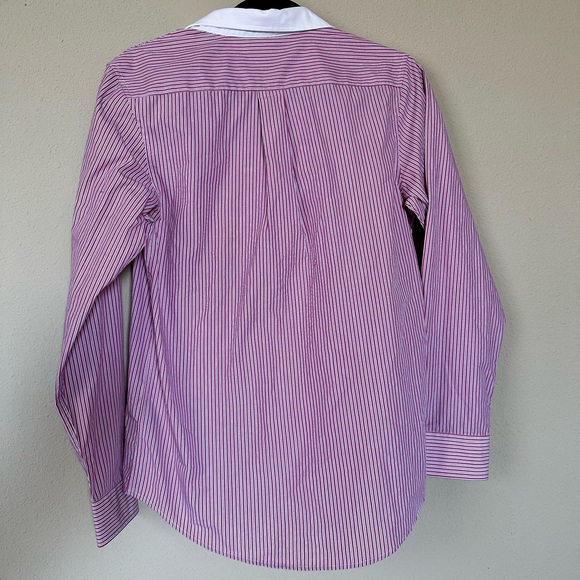 Lauren Ralph Lauren button up shirt 18 red stripes with collar - Picture 2 of 5